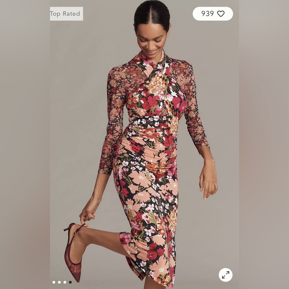 Floral Long Sleeve Dress